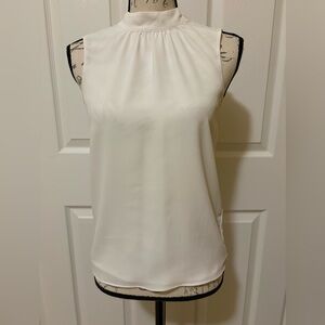 H&M Classic White Sleeveless Blouse